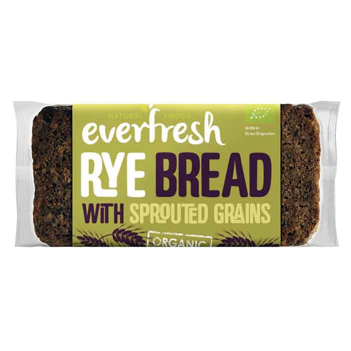 Everfresh - Organic Sliced Rye Bread with Sprouted Grain, 380g