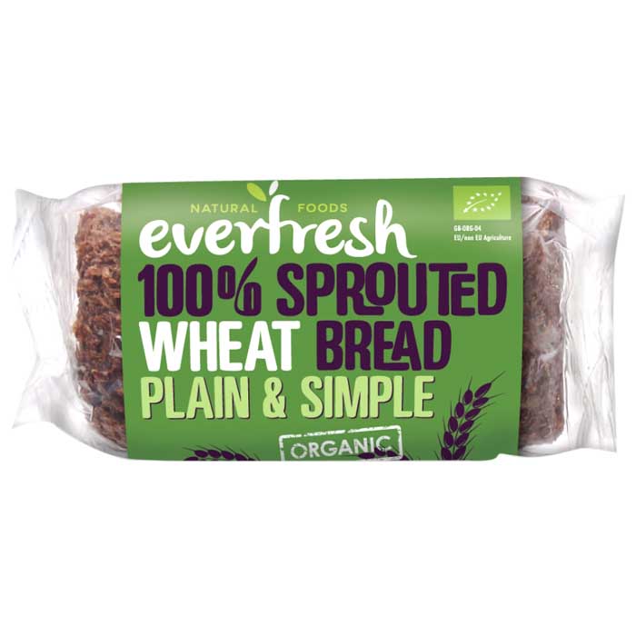 Everfresh - Organic Sliced Sprouted Wheat Bread, 380g