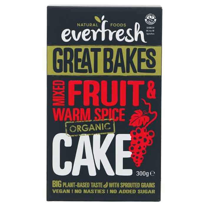 Everfresh - Organic Warm Spice and Mixed Fruit Cake, 300g  g