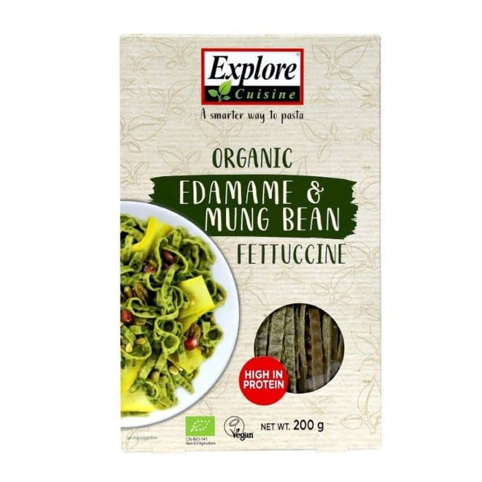 Explore Cuisine - Organic Edamame & Mung Bean Fettuccine, 200g - front