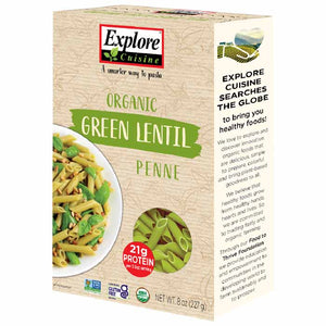 Explore Cuisine - Organic Green Lentil Penne, 250ml