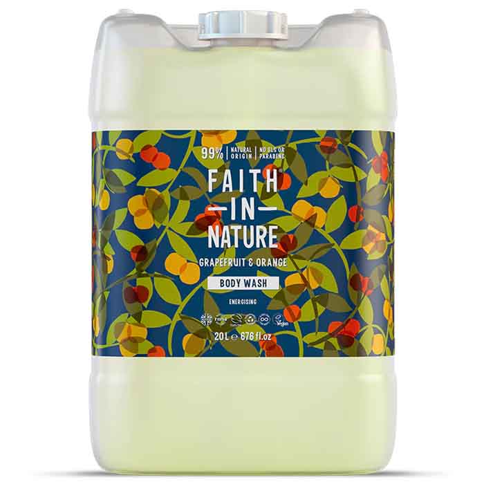 Faith In Nature - Body Wash - Grapefruit Orange Body Wash, 20l