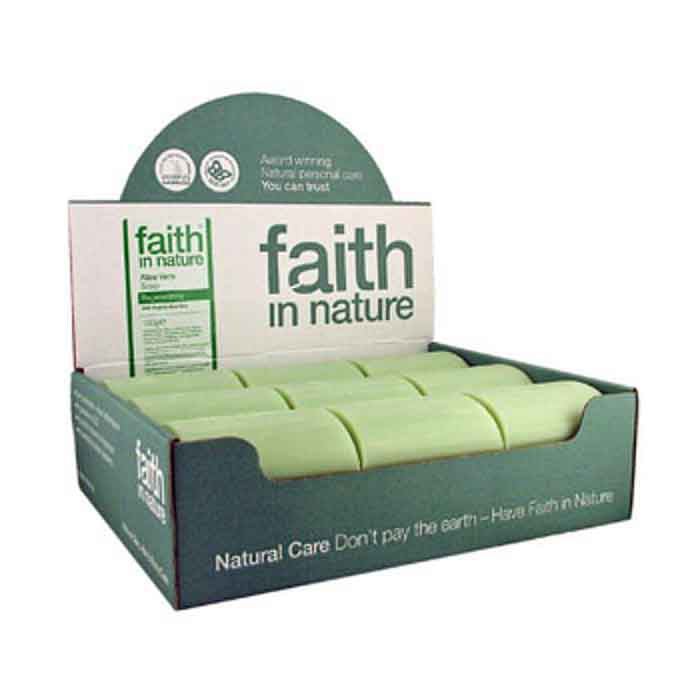 Faith In Nature - Bulk Unwrapped Soap - Aloe Vera Ylang Ylang, 100g  Pack of 18