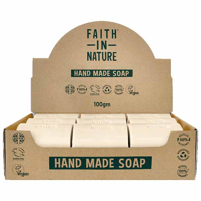 Faith In Nature - Bulk Unwrapped Soap - Lavender, 100g  Pack of 18
