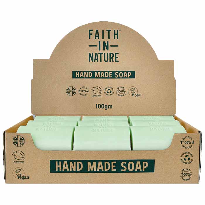 Faith In Nature - Bulk Unwrapped Soap - Rosemary, 100g  Pack of 18