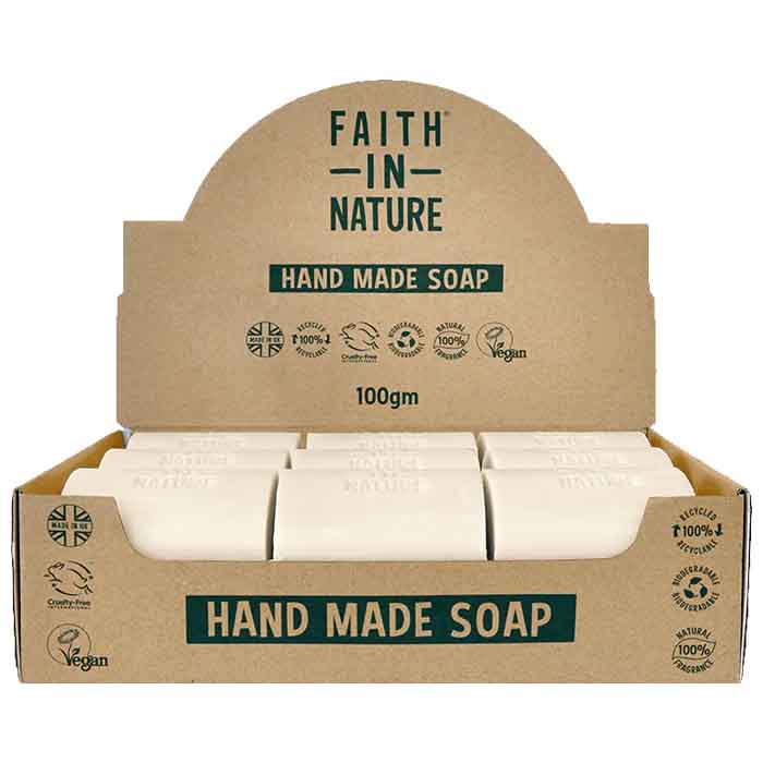 Faith In Nature - Bulk Unwrapped Soap - Tea Tree, 100g  Pack of 18