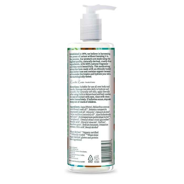 Faith In Nature - Coconut Body lotion back