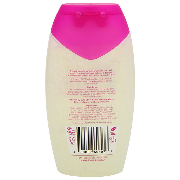 Faith In Nature - Feminine Wash, 200ml - back