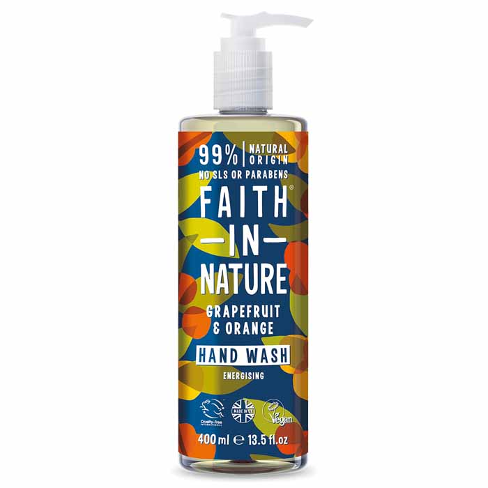 Faith In Nature - Hand Wash - Grapefruit & Orange, 400ml