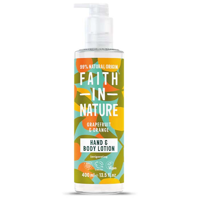 Faith In Nature - Hand and Body Lotion - Grapefruit and Orange, 400ml