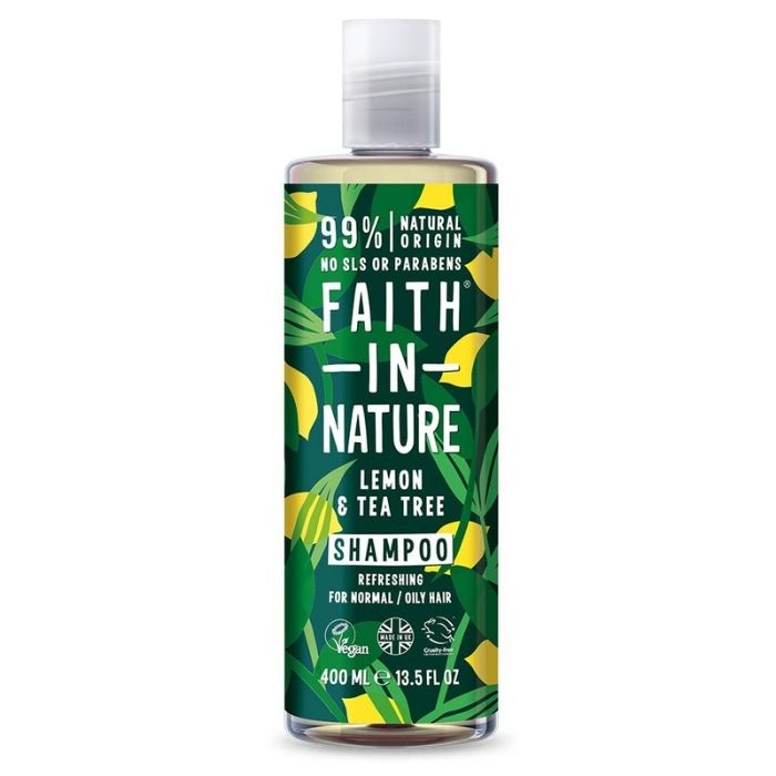 Faith In Nature - Lemon & Tea Tree Shampoo - 400ml - front