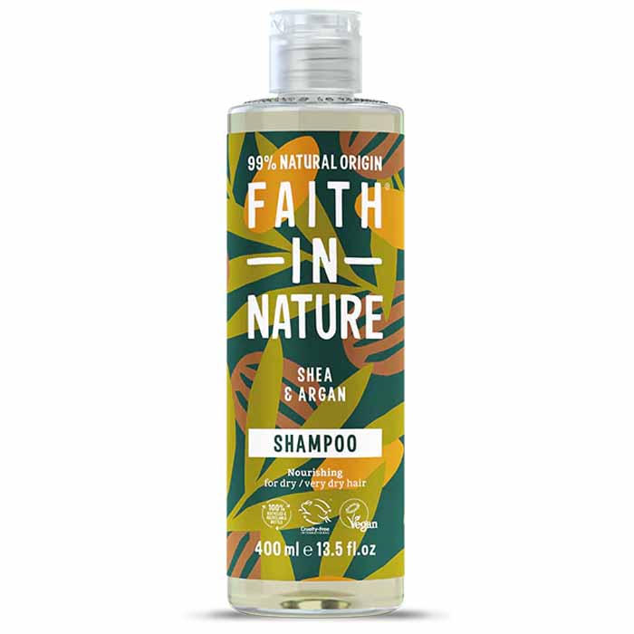 Faith In Nature - Shampoo - Shea and Argan, 400ml