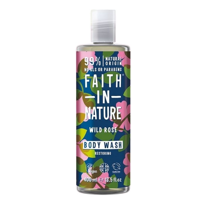 Faith In Nature - Wild Rose Body Wash - 400ml - front