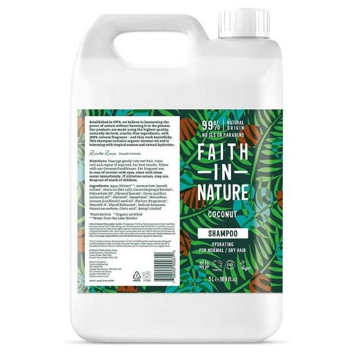 Faith in Nature - Coconut Shampoo - 5L - Front