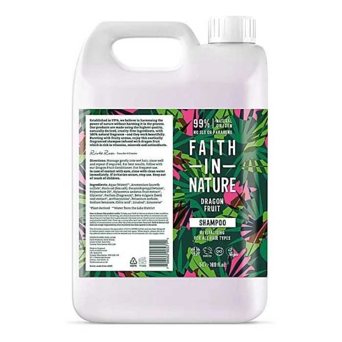 Faith in Nature - Dragon Fruit Shampoo - 5L - Front