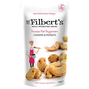 Filberts - Pink Peppercorn Cashews and Peanuts, 100g