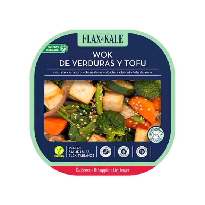 Flax & Kale - Vegetable and Tofu Wok Stir Fry, 275g  Pack of 6
