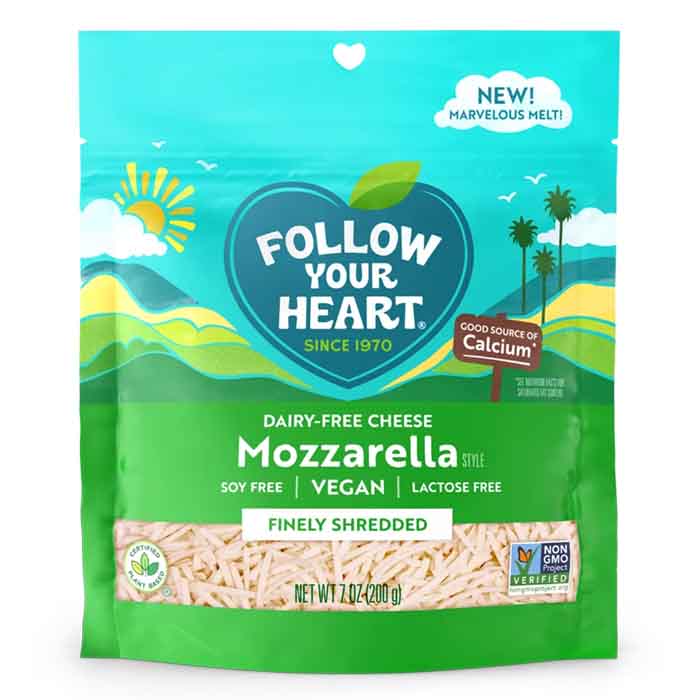 Follow Your Heart - Dairy-Free Mozzarella Finely Shredded, 200g