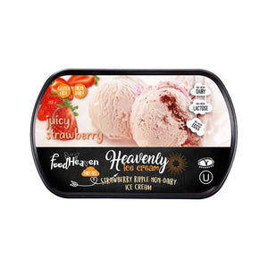 Food Heaven - Heavenly Strawberry Ripple Ice Cream, 900ml