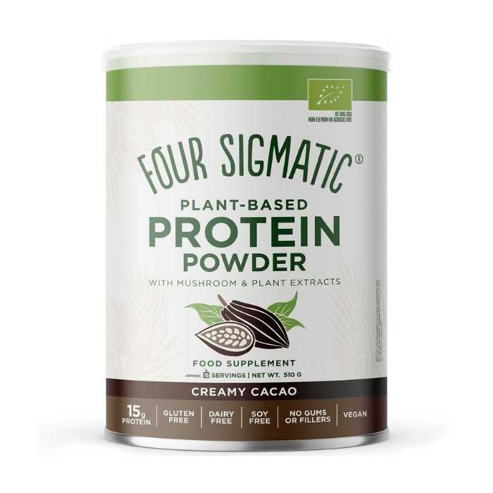 Four Sigmatic - Plant-Based Protein Powder, 510g - Creamy Cacao - Front