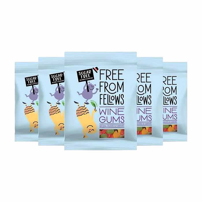 Free From Fellows- Wine Gums ,10 Pack