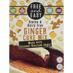 Free & Easy - Ginger Cake Mix with Coconut Blossom Sugar (GF), 350g