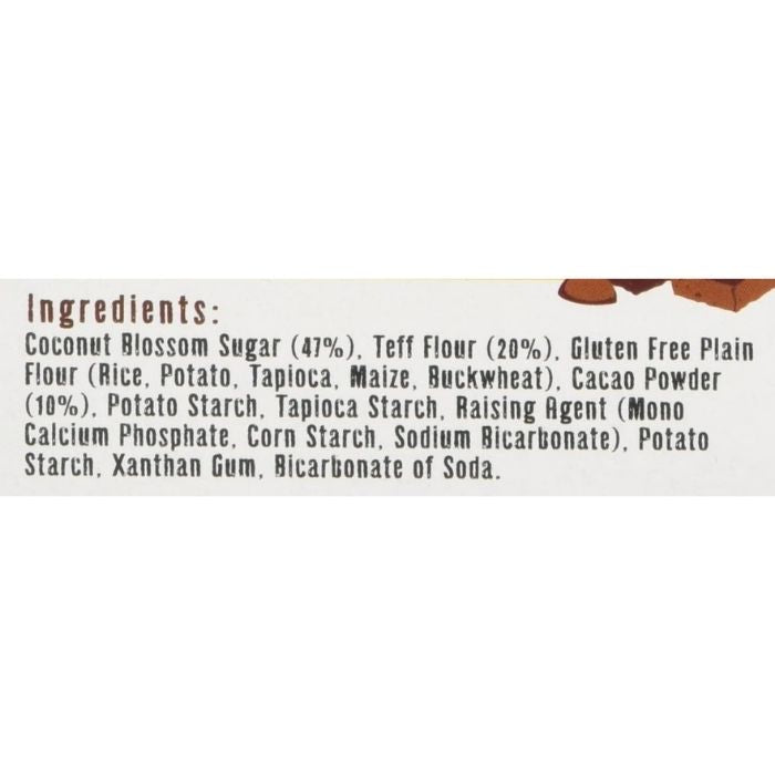 Free & Easy - Gluten & Dairy Free Chocolate Brownie Mix, 350g - ingredients