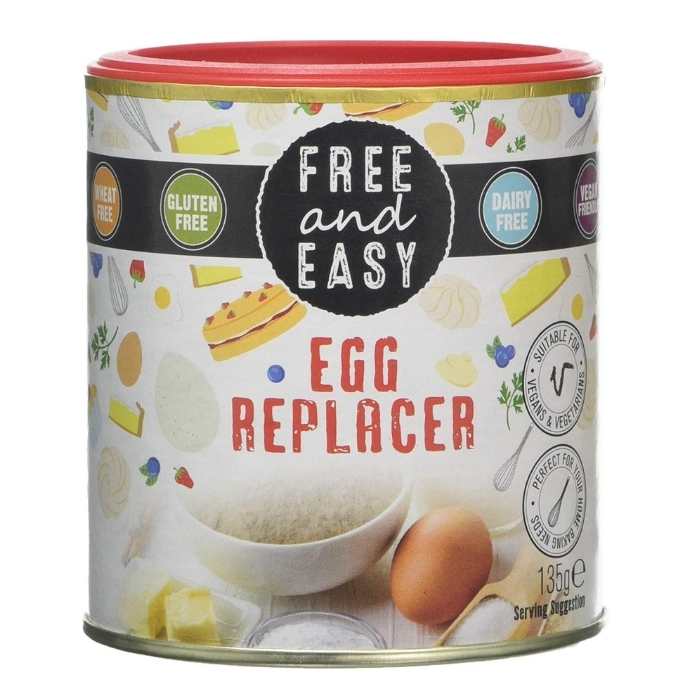 Free & Easy - Gluten & Dairy Free Egg Replacer, 135g - Front