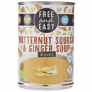Free & Easy - Organic Butternut Squash & Ginger Soup, 400g