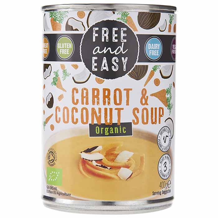 Free & Easy - Organic Carrot & Coconut Soup, 400g