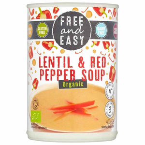 Free & Easy - Organic Lentil & Red Pepper Soup, 400g
