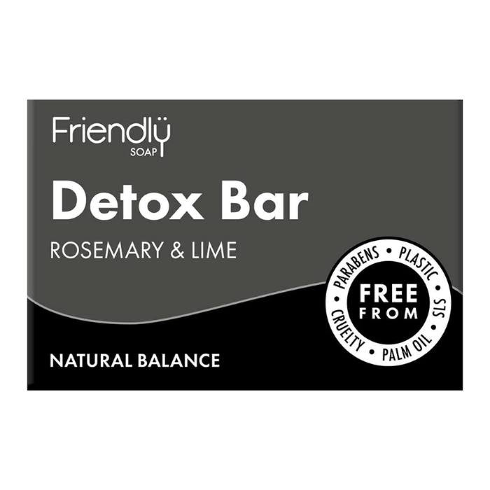 Friendly Soap - Natural Detox Bar Rosemary & Lime, 95g