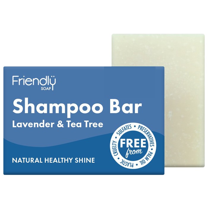 Friendly Soap - Natural Shampoo Bar , 95g Multiple Scents - Lavender & Tea Tree