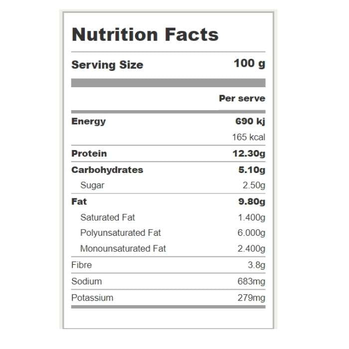 Fry's - Soy & Quinoa Country Roast, 500g - Nutiritional Facts