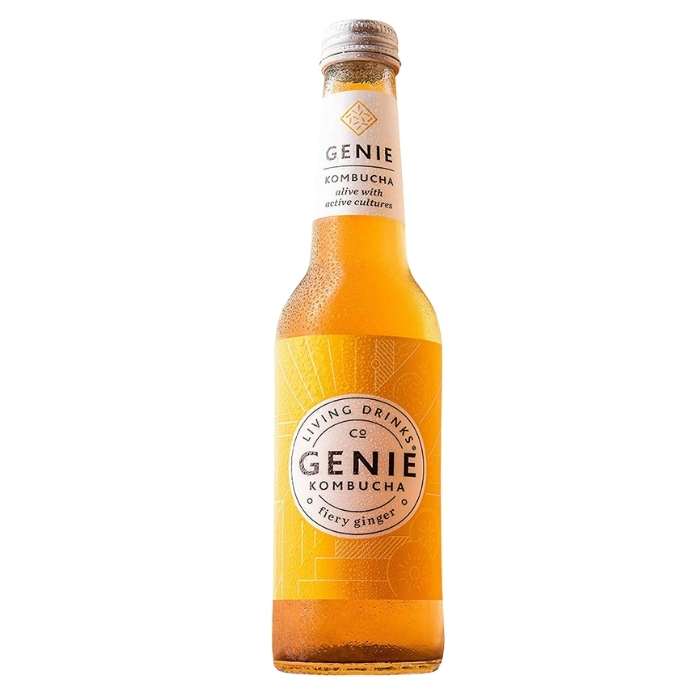 Genie Drinks - Kombucha Fiery Ginger, 275ml - front