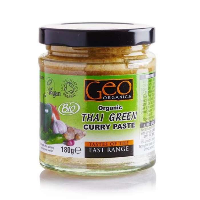 Geo Organics - Organic Thai Paste Vegan, 180g (Green) - Front