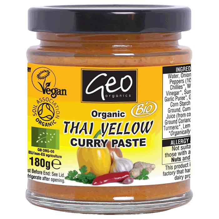 Geo Organics - Organic Thai Yellow Curry Paste, 190g
