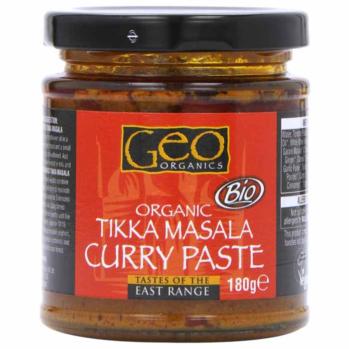 Geo Organics - Organic Tikka Masala Curry Paste, 180g - front