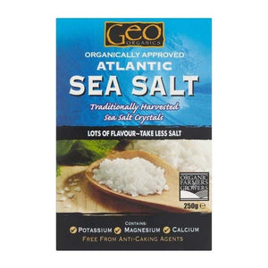 Geo Organics - Organically Approved Atlantic Sea Salt Crystals, 250g
