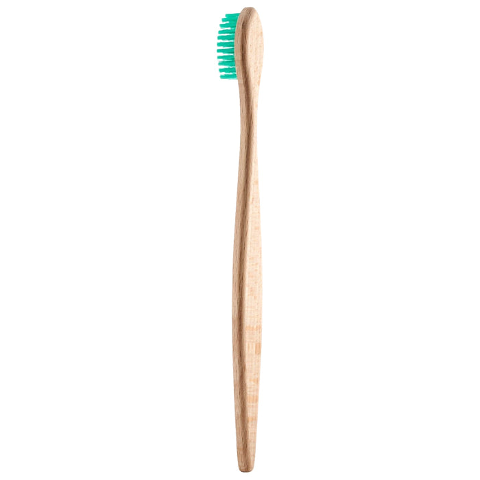 Georganics - Beechwood Toothbrush, Eco-Friendly & Compostable - Medium Bristles - back