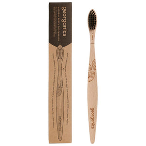 Georganics - Beechwood Toothbrush, Eco-Friendly & Compostable | Multiple Options