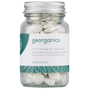 Georganics - Natural Mineral Toothpaste Tablets Spearmint, 120 Tablets
