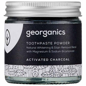 Georganics - Natural Whitening Toothpaste Powder Activated Charcoal, 60ml