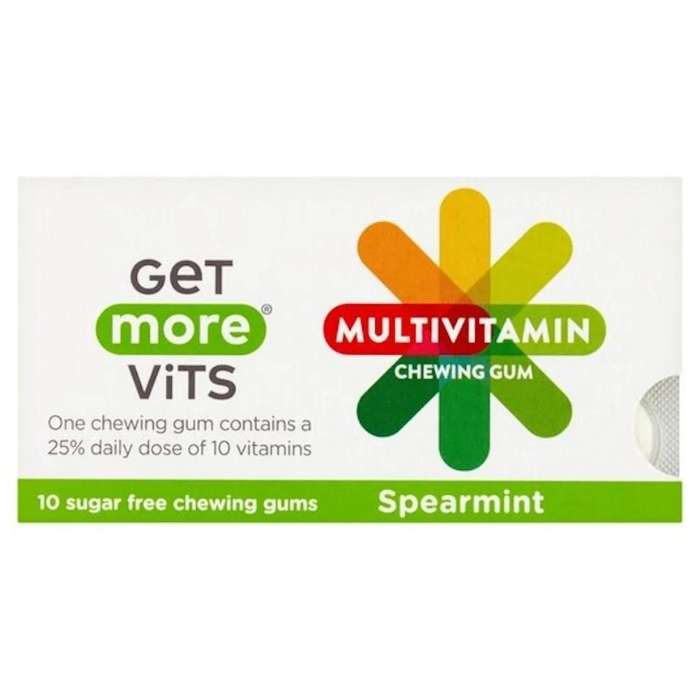 Get More Vits - Chewing Gum Spearmint, 10-Pack - front
