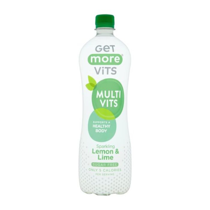 Get More Vits - Multi Vits Sparkling Lemon & Lime - 1L - Front