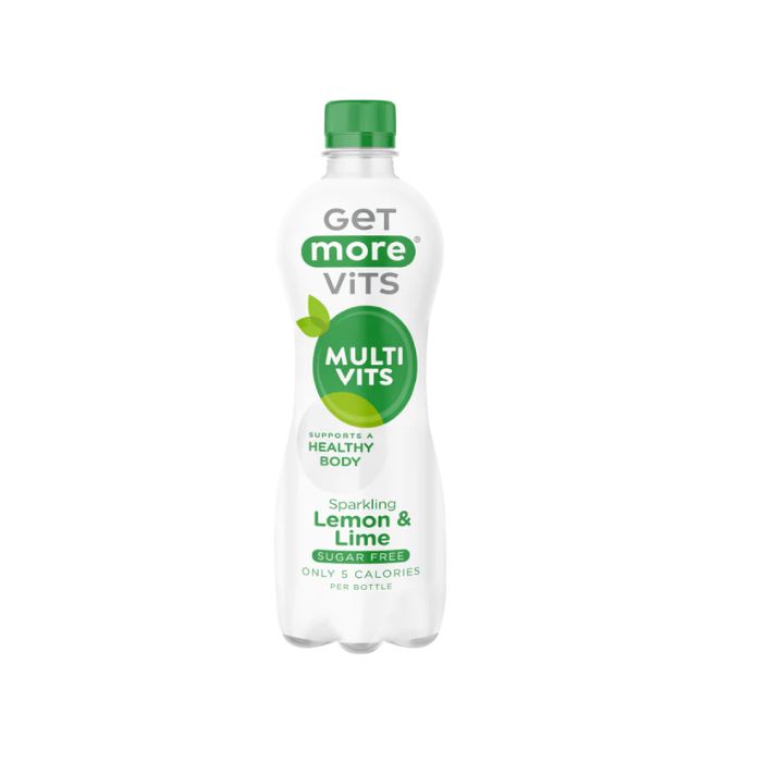 Get More Vits - Multi Vits Sparkling Lemon & Lime - 500ml - Front