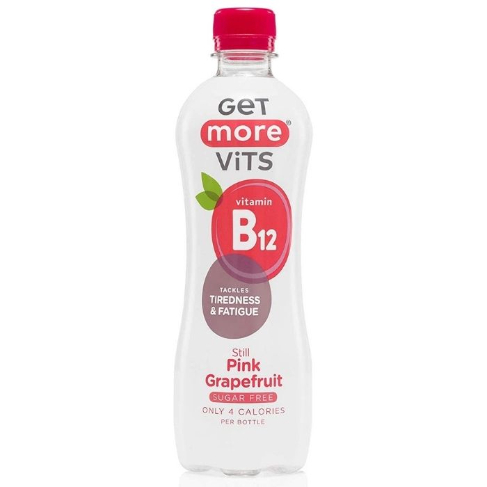 Get More Vits - Vitamin B12 Pink Grapefruit (Still), 500ml - front