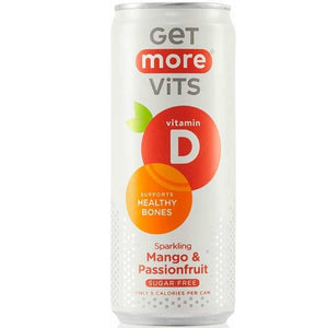 Get More Vits - Vitamin D Sparkling Mango & Passionfruit Can, 330ml