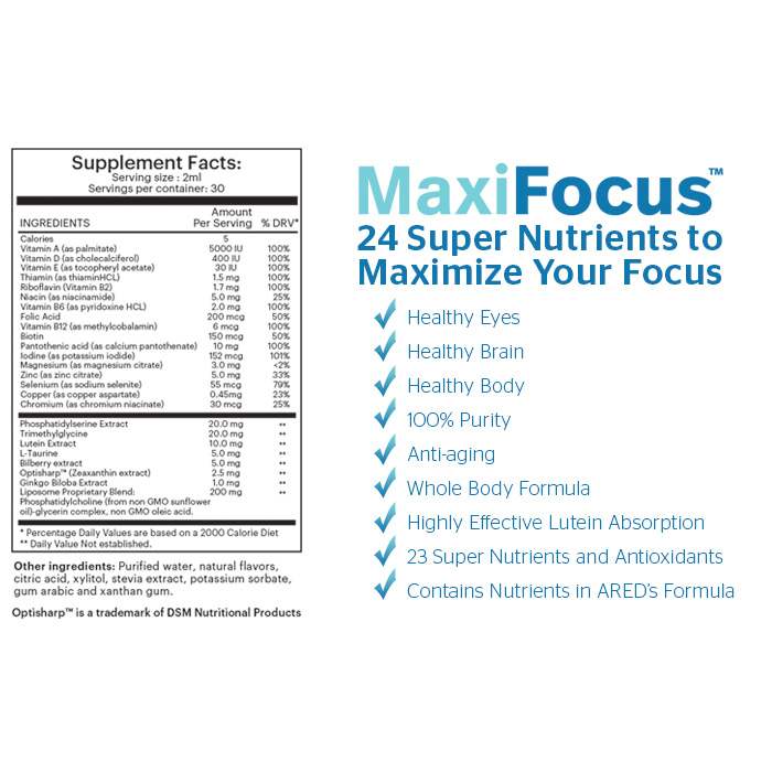 Good Health Naturally - Maxi Focus, 60ml - back 
