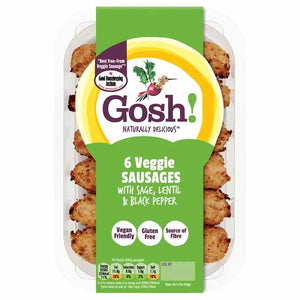 Gosh! - Veggie Sausages with Sage & Black Pepper | Multiple Sizes